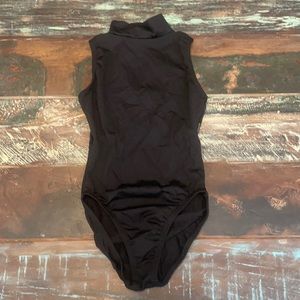 Black motion wear leotard